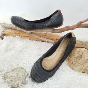 Timberland black leather ballet flats